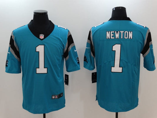 Men's Carolina Panthers Cam Newton #1 Blue Game Jersey