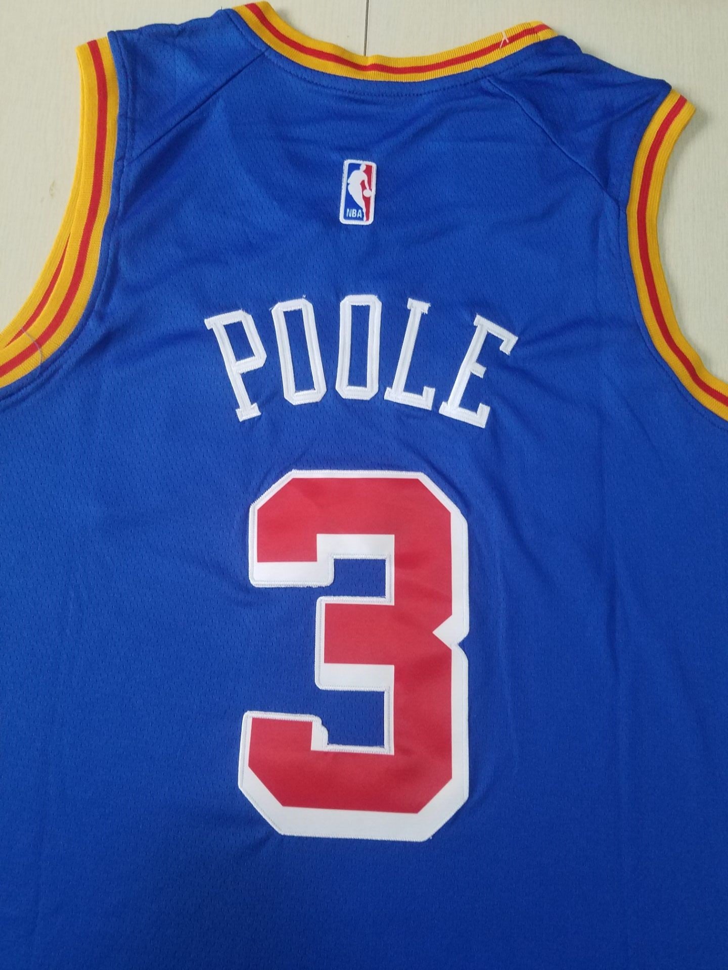 Men's Golden State Warriors Jordan Poole #3 Blue Classic Player Jersey