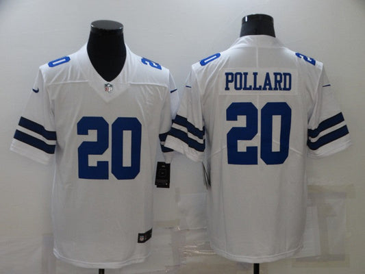 Men's Dallas Cowboys Tony Pollard #20 White Game Player Jersey