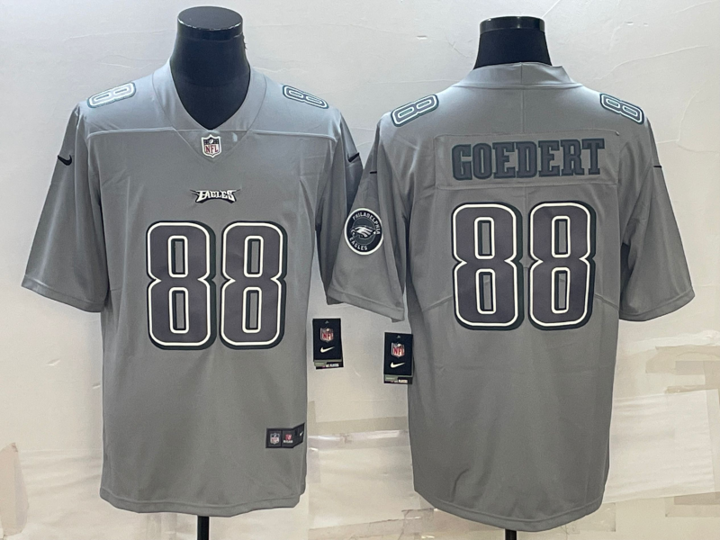 Men's Philadelphia Eagles Dallas Goedert #88 Gray Atmosphere Fashion Game Jersey