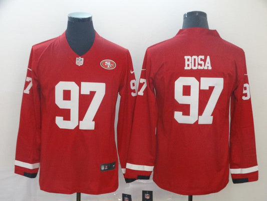 Men's San Francisco 49ers Nick Bosa #97 Red Player Game Jersey