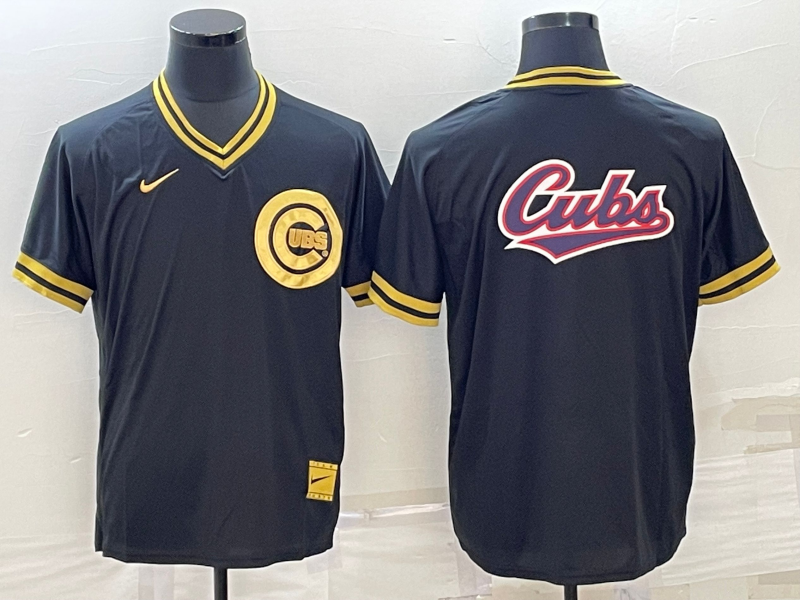 Men's Chicago Cubs Black Alternate Replica Team Jersey