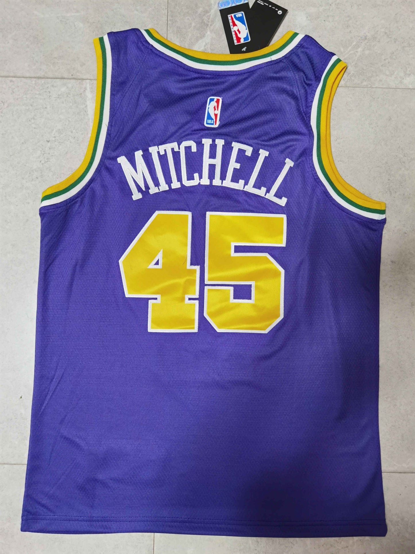 Men's Utah Jazz Donovan Mitchell #45 Purple Swingman Player Jersey