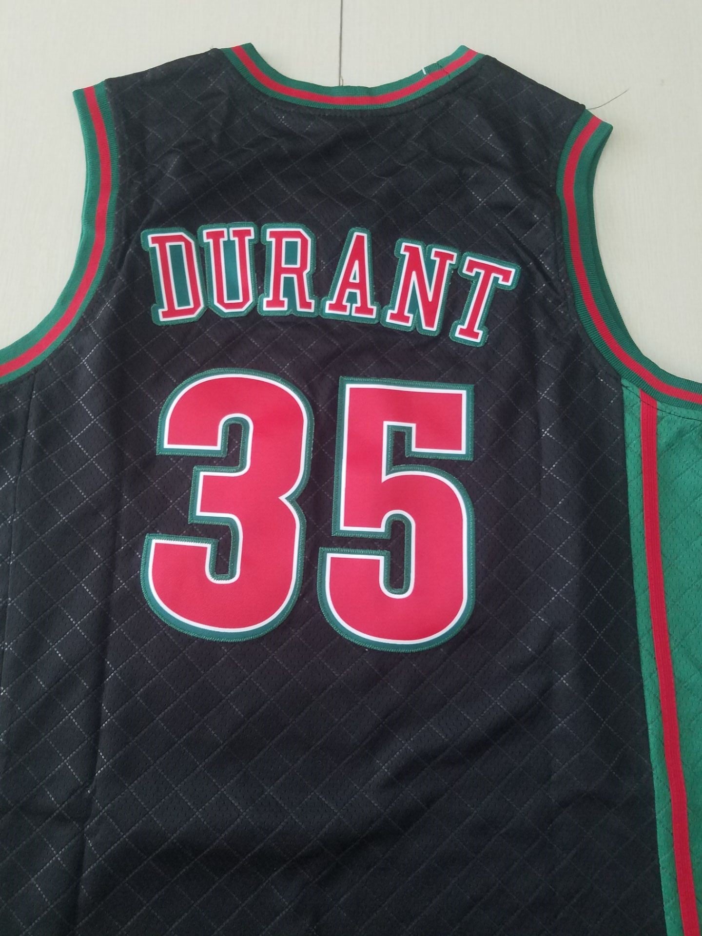 Men's Seattle SuperSonics Kevin Durant 2007-08 Black Hardwood Classics Swingman Jersey