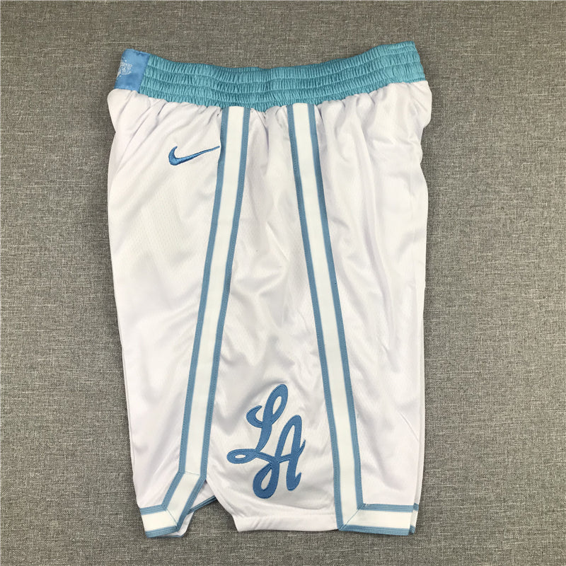 Men's Los Angeles Lakers White City Edition Basketball Shorts