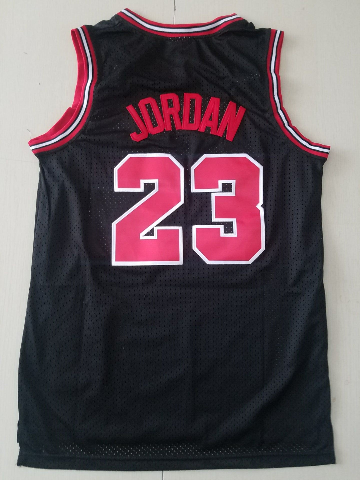 Men's Chicago Bulls Michael Jordan #23 Black 1997-98 Authentic Player Jersey