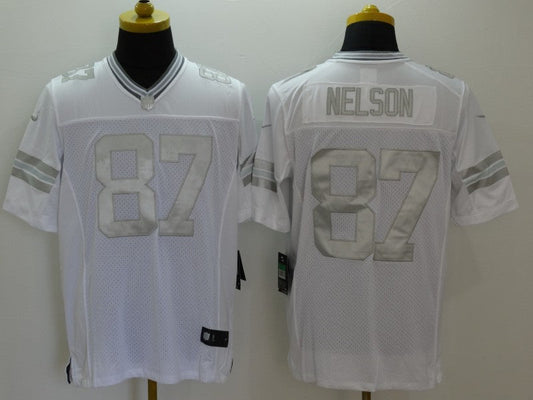 Men's Green Bay Packers Jordy Nelson #87 White Game Jersey