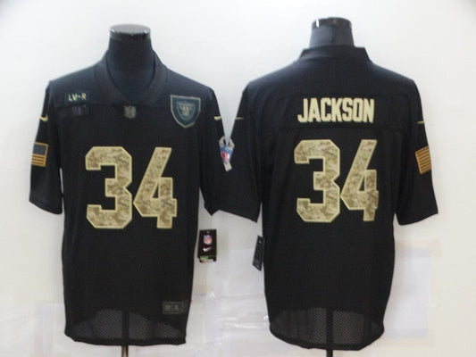 Men's Las Vegas Raiders Bo Jackson #34 Black Limited Jersey