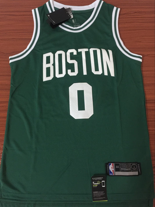 Men's Boston Celtics Jayson Tatum #0 Green Swingman Jersey