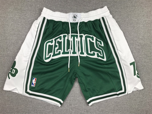 Men's Boston Celtics Green/White City Edition Basketball Shorts