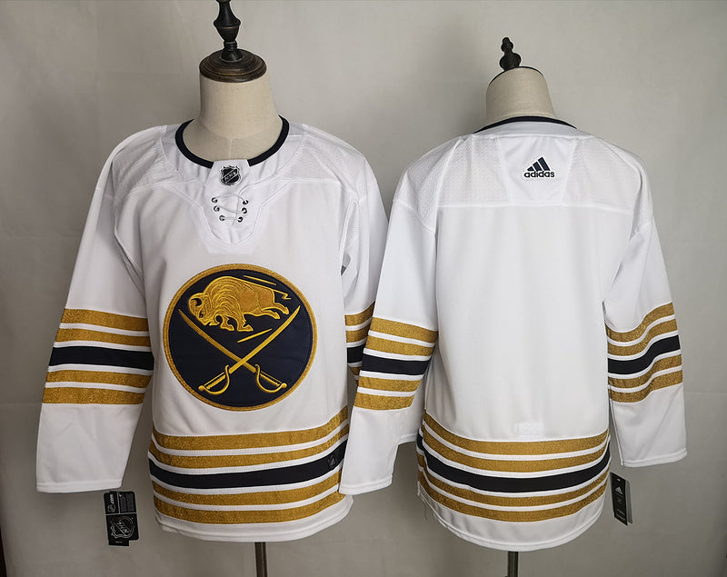 Men's Buffalo Sabres White Blank Player Game Jersey