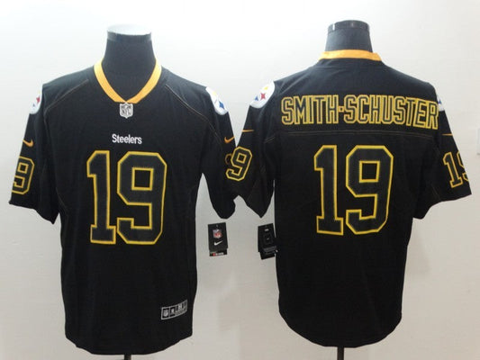 Men's Pittsburgh Steelers #19 JuJu Smith-Schuster Black Authentic Player Jersey