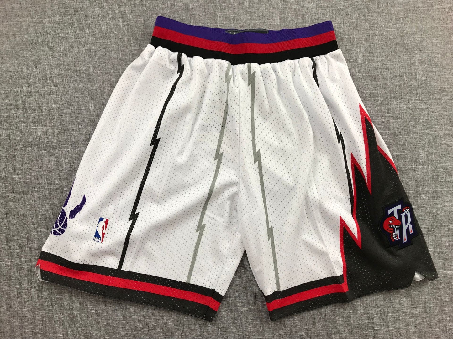 Men's Toronto Raptors White Basketball Shorts