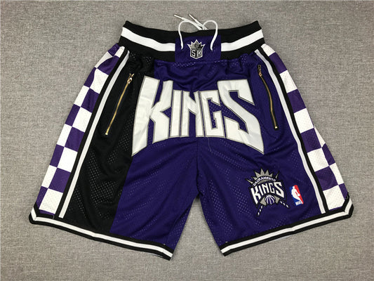 Men's Sacramento Kings Purple Basketball Shorts