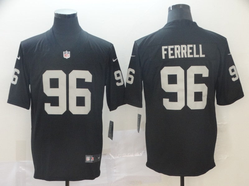 Men's Las Vegas Raiders Clelin Ferrell #96 Black Game Player Jersey