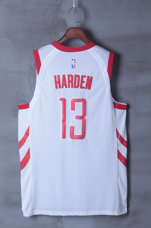 Men's Houston Rockets James Harden #13 NBA White Player Jersey