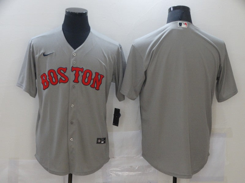 Men's Boston Red Sox Gray Alternate Replica Team Blank Jersey