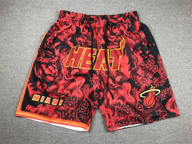 Men's Miami Heat Red Year of the Tiger Edition Pocket Shorts