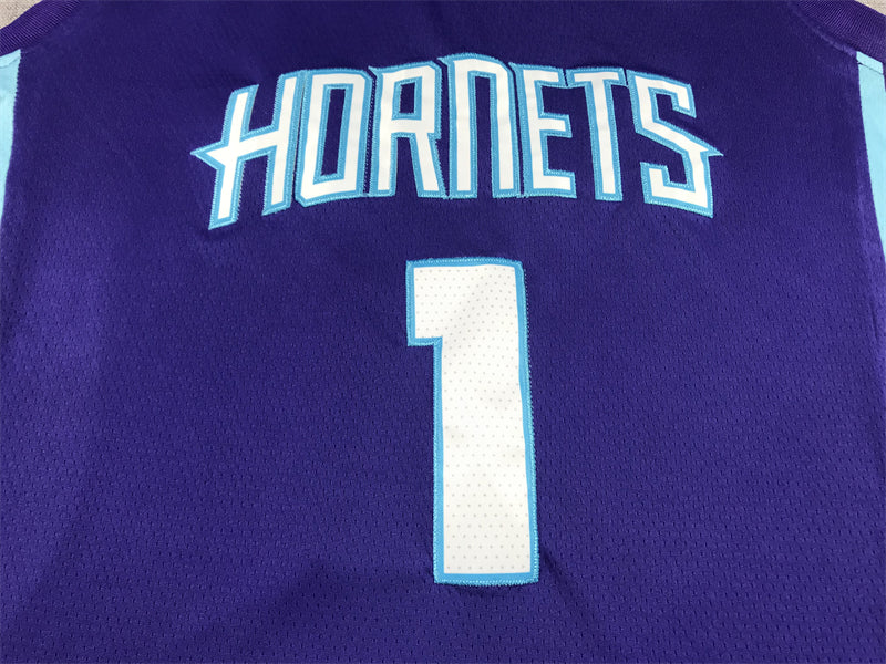 Men's Charlotte Hornets LaMelo Ball #1 Purple 2022/23 Swingman Jersey - Statement Edition