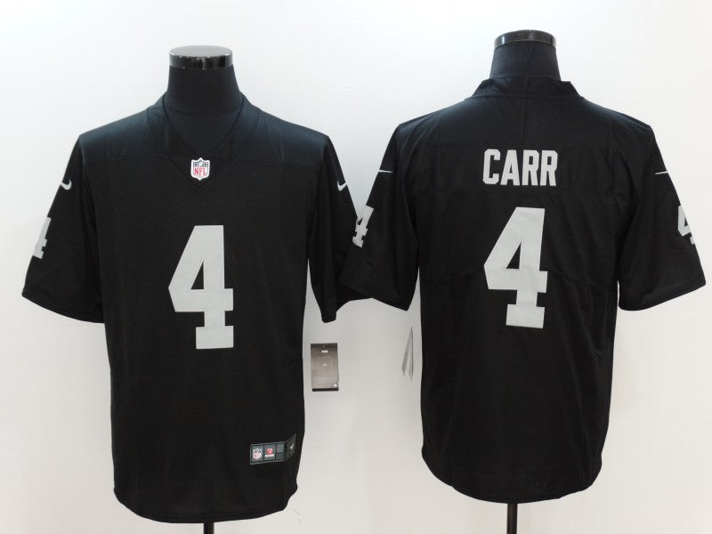 Men's Las Vegas Raiders Derek Carr #4 Black Vapor Jersey Black