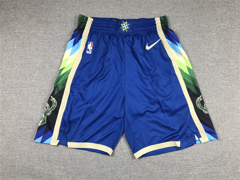 Men's Milwaukee Bucks 2022/23 Blue City Edition Basketball Shorts