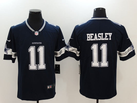 Men's Dallas Cowboys Cole Beasley #11 Navy Game Player Jersey