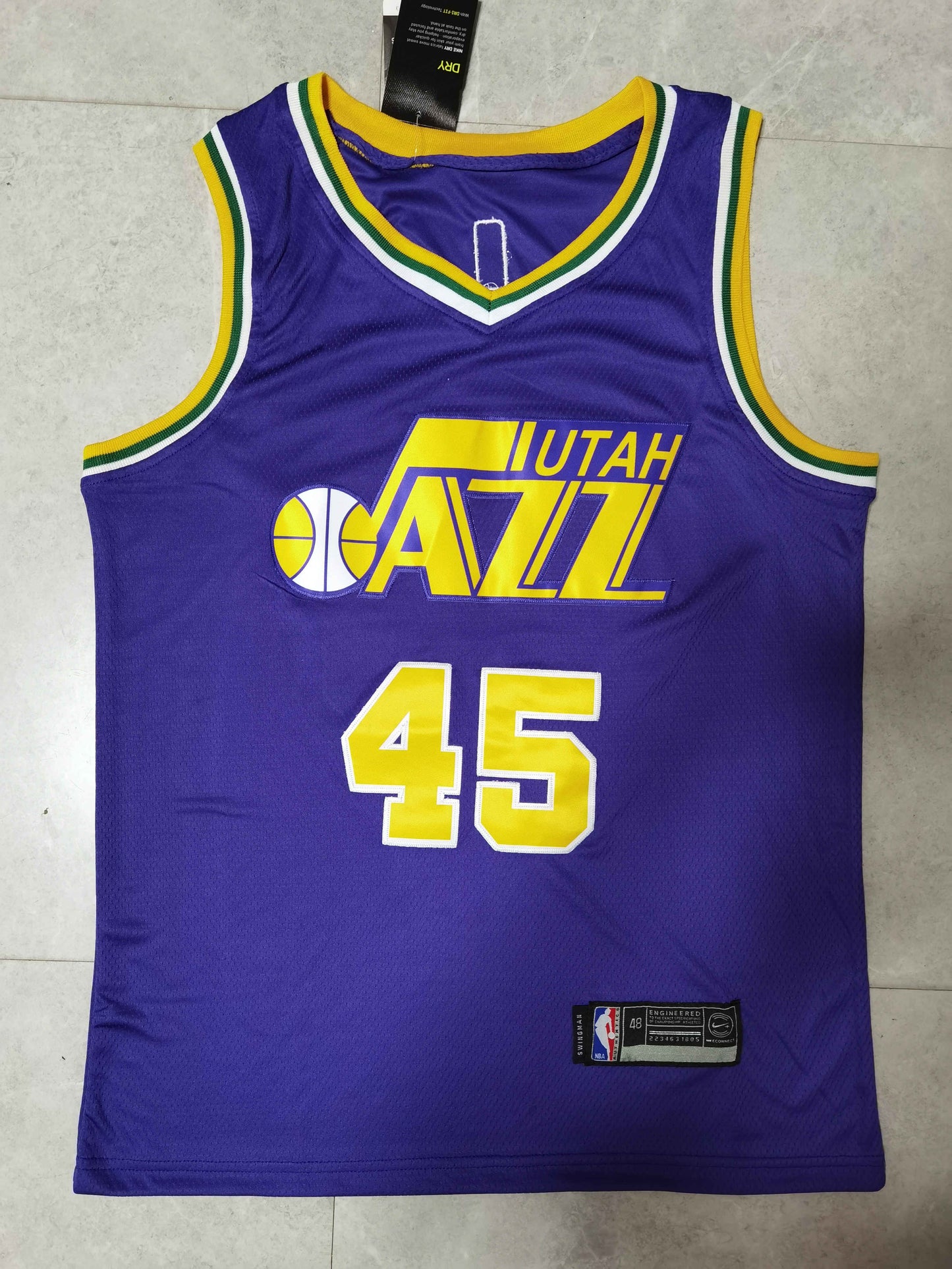 Men's Utah Jazz Donovan Mitchell #45 Purple Swingman Player Jersey