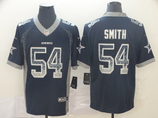 Men's Dallas Cowboys Jaylon Smith #54 Navy Game Jersey