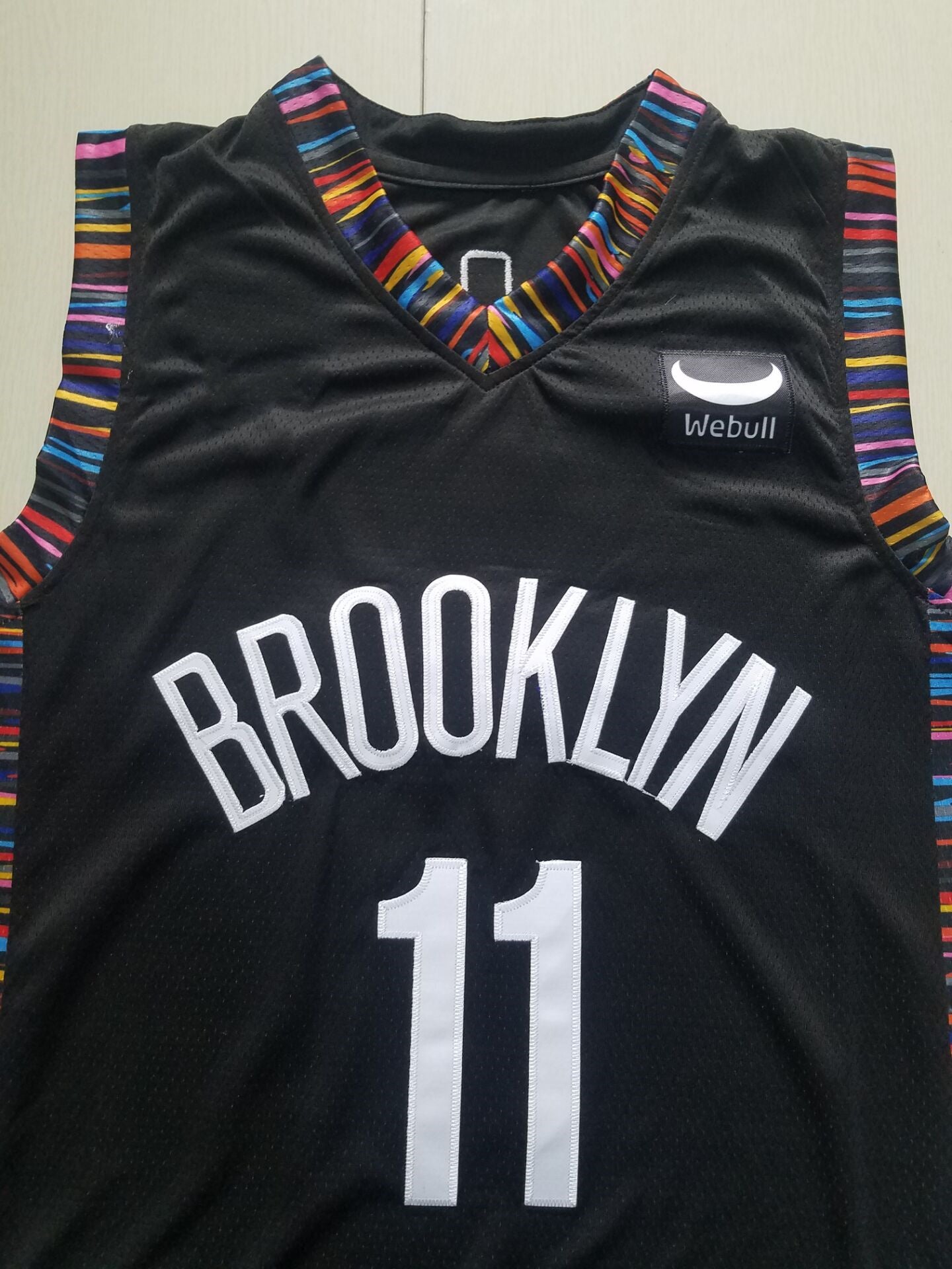 Men's Brooklyn Nets Kyrie Irving #11 Black Swingman Jersey - City Edition