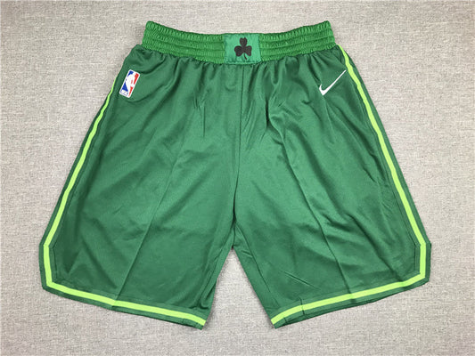 Men's Boston Celtics Green Basketball Retro Shorts