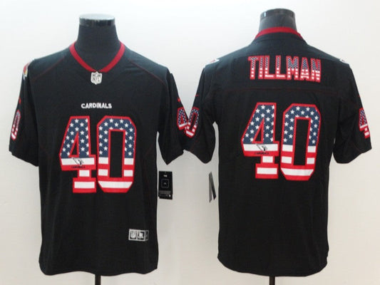 Men's Arizona Cardinals Pat Tillman #40 Black Player Jersey