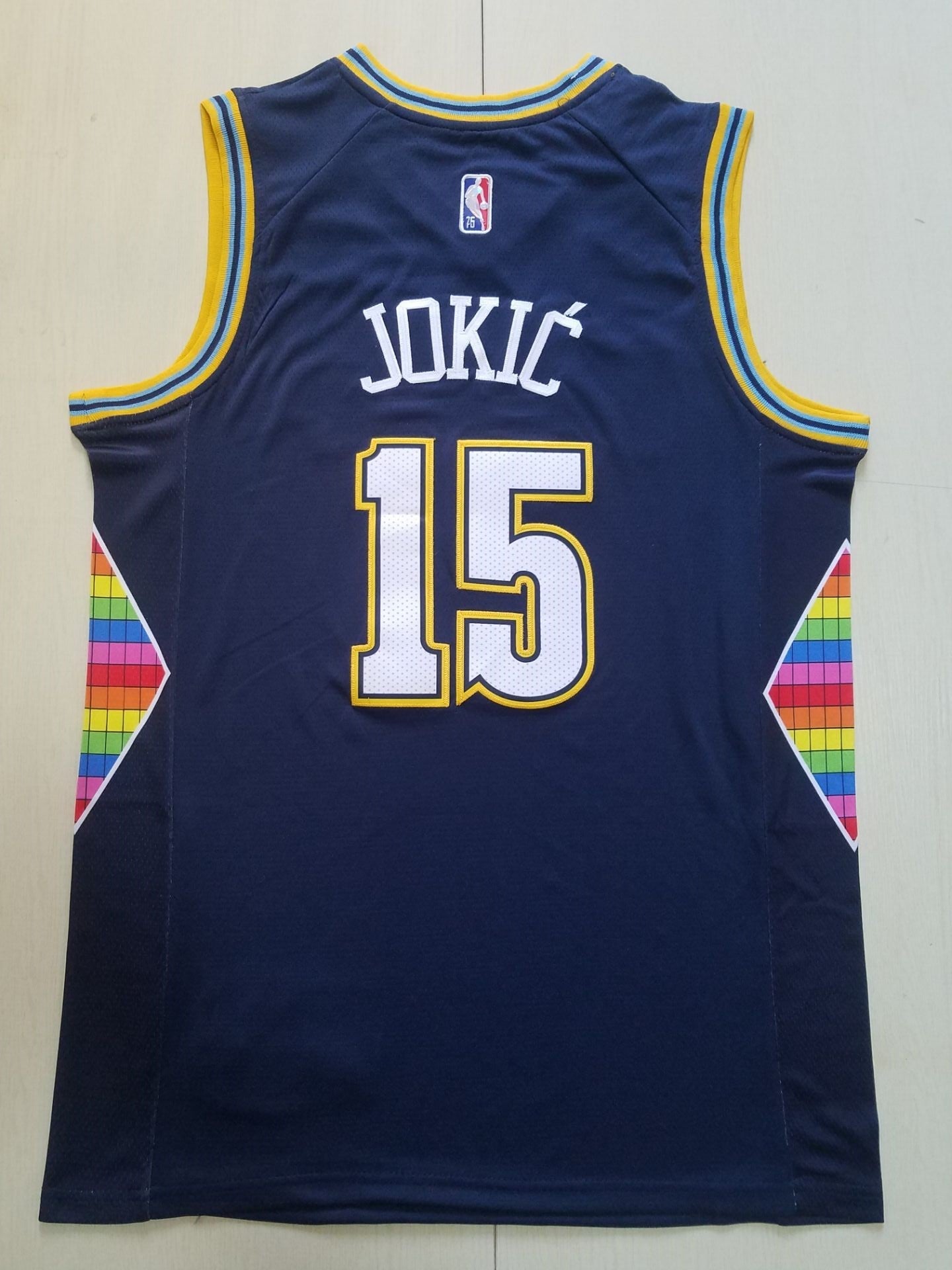 Men's Denver Nuggets Nikola Jokic Navy Swingman Jersey - City Edition