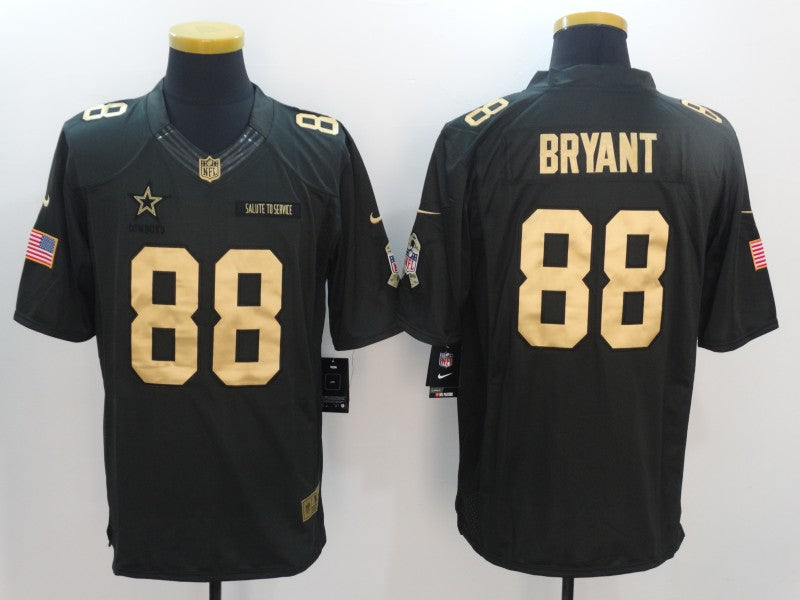 Men's Dallas Cowboys Dez Bryant #88 Black Game Player Jersey