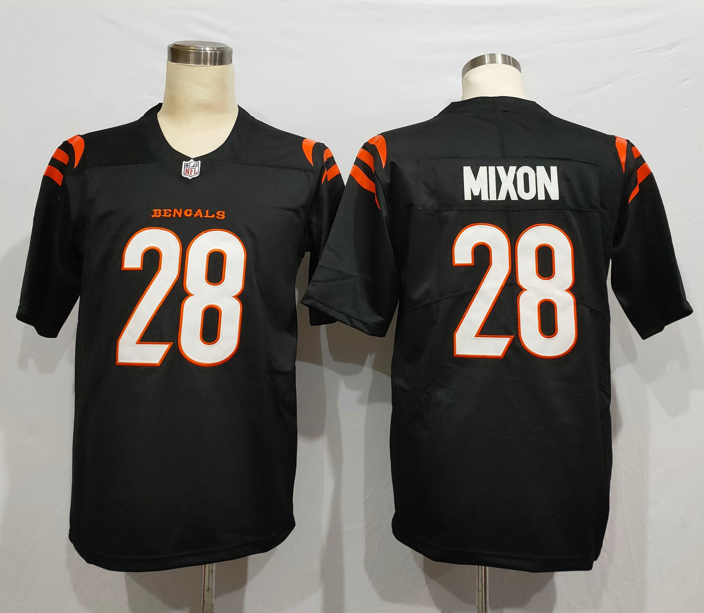 Men's Cincinnati Bengals Joe Mixon #28 Black Game Player Jersey