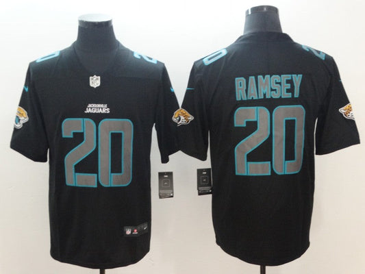 Men's Jacksonville Jaguars Jalen Ramsey #20 Black Game Player Jersey