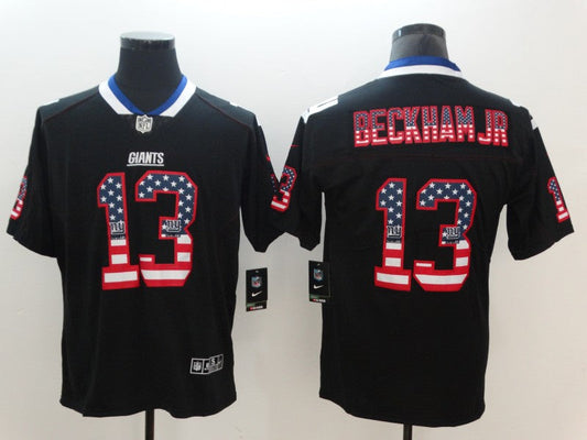 Men's New York Giants Odell Beckham Jr. #13 Black Game Player Jersey