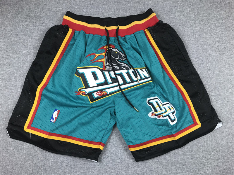 Men's Detroit Pistons Green Basketball Shorts