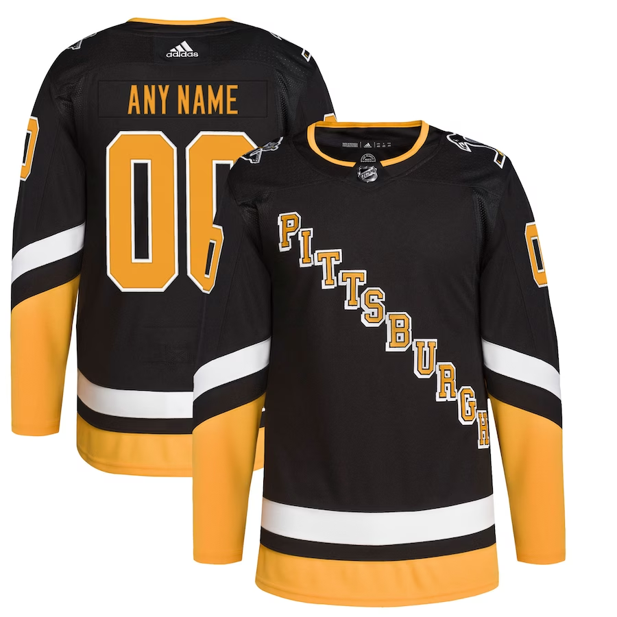 Men's Pittsburgh Penguins Fanatics Branded Black Custom Jersey