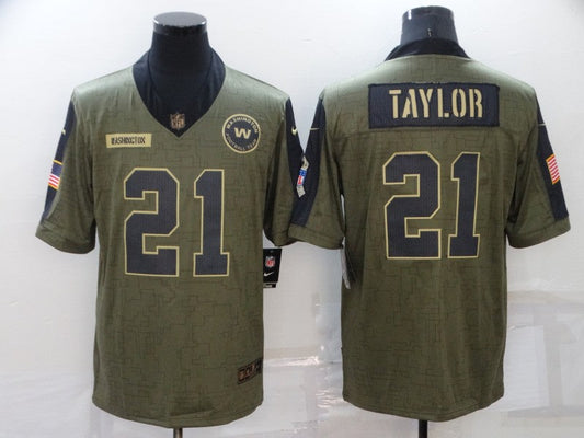 Men's Washington Commanders Sean Taylor #21 Brown Player Game Jersey