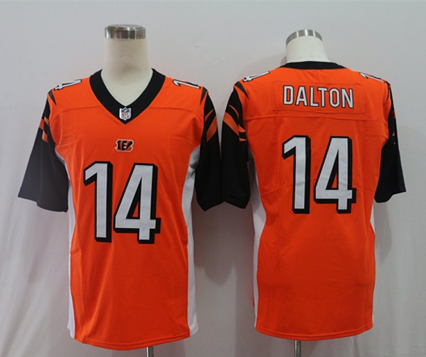 Men's Cincinnati Bengals Andy Dalton #14 Orange Game Jersey