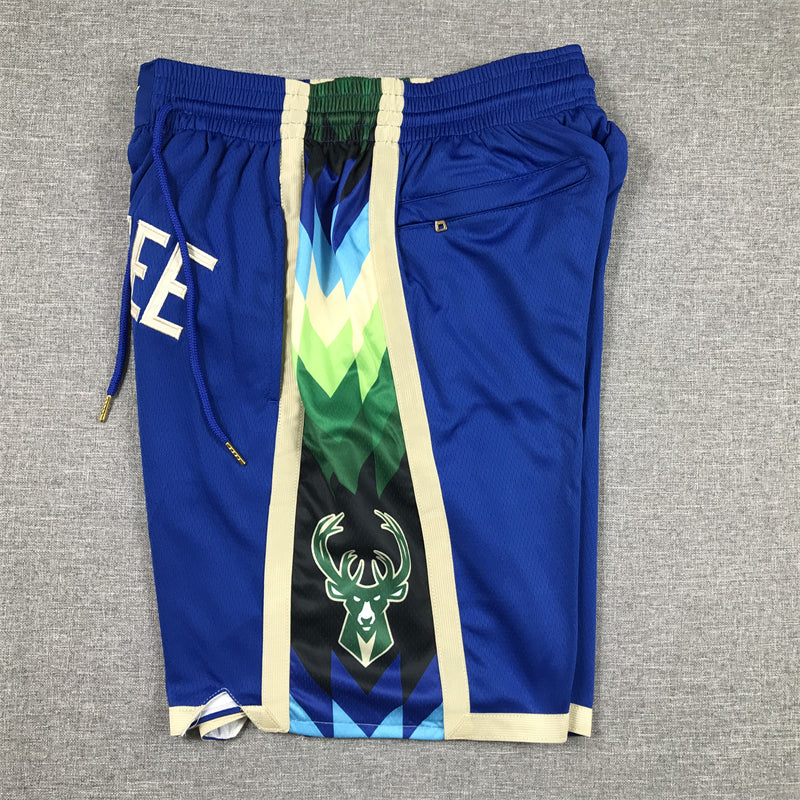 Men's Milwaukee Bucks Blue 2022/23 City Edition Basketball Shorts