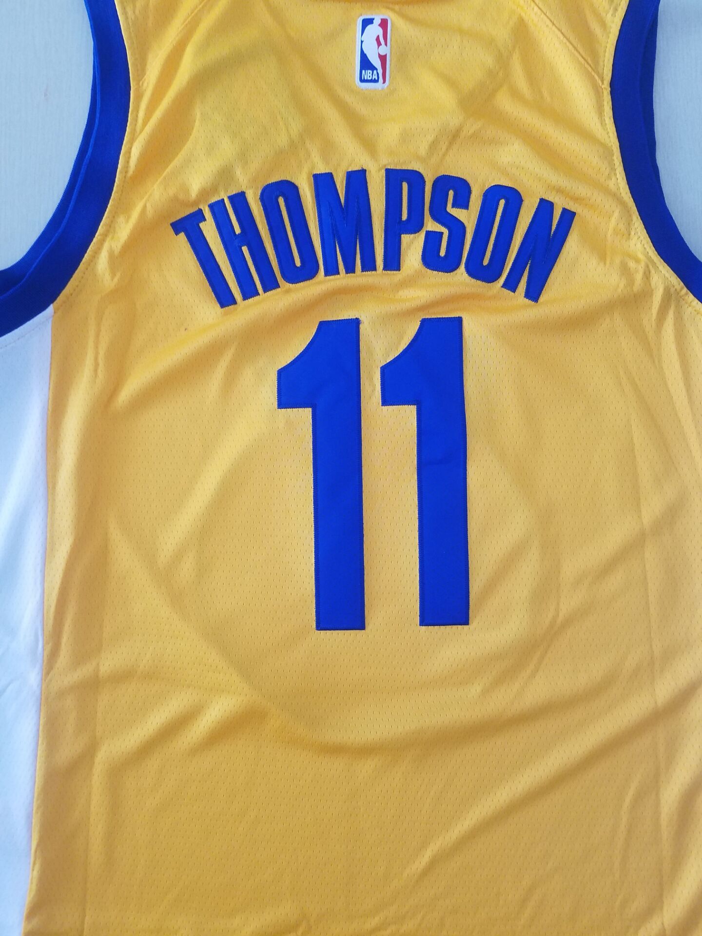 Men's Golden State Warriors Klay Thompson #11 Yellow Fashion Swingman Jersey