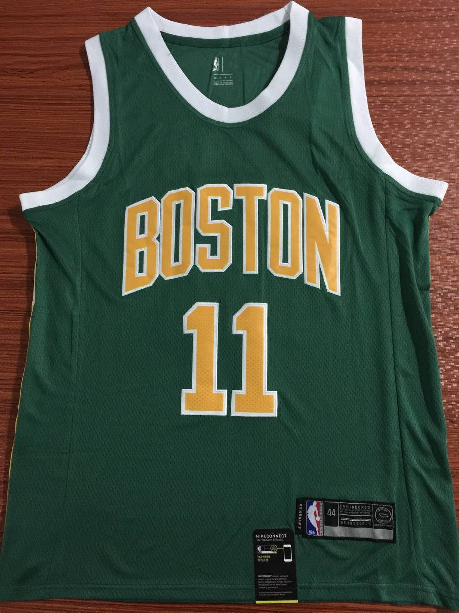 Men's Boston Celtics Kyrie Irving #11 Green Swingman Jersey