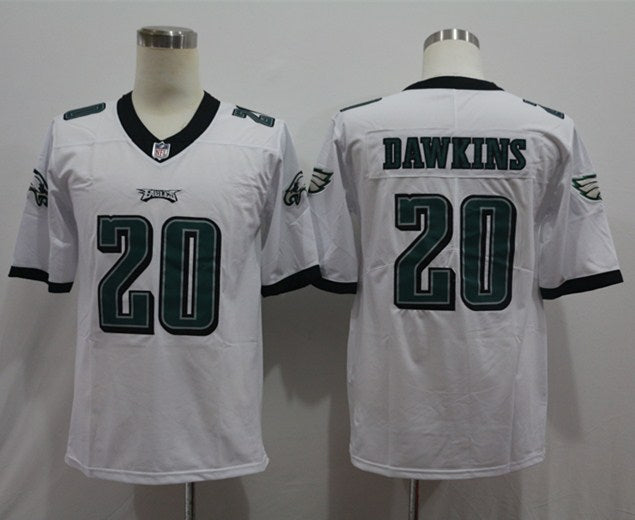 Men's Philadelphia Eagles Brian Dawkins #20 White Game Jersey