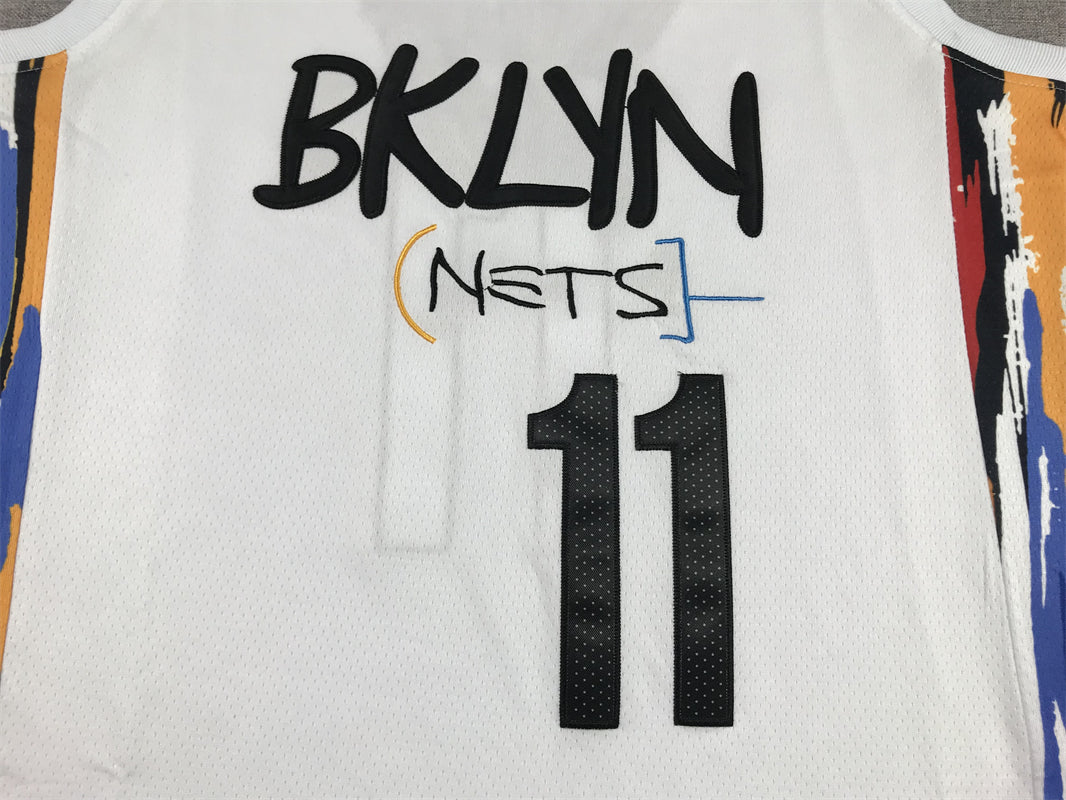 Men's Brooklyn Nets Kyrie Irving #11 White 2022/23 Swingman Jersey - City Edition