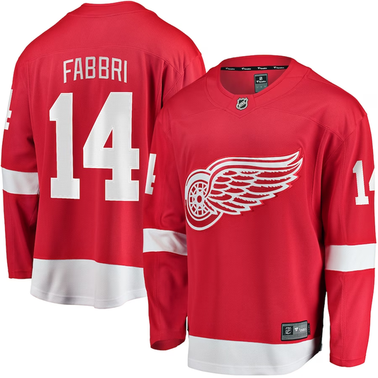 Men's Detroit Red Wings Robby Fabbri #14 Red Home Breakaway Player Jersey