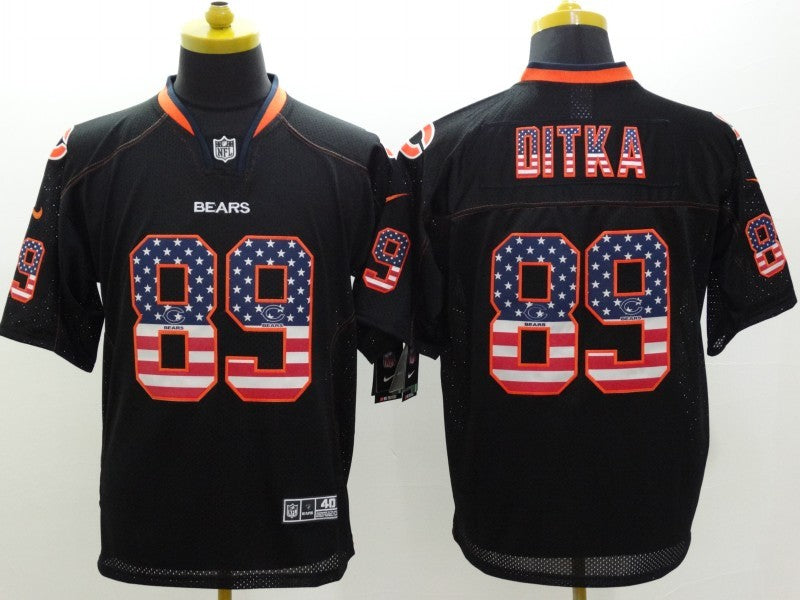 Men's Chicago Bears Mike Ditka #89 Black Game Jersey