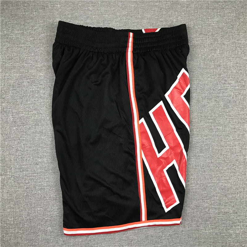 Men's Miami Heat Big Face Black Basketball Shorts