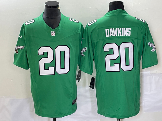 Men's Philadelphia Eagles Brian Dawkins #20 Kelly Green Game Jersey