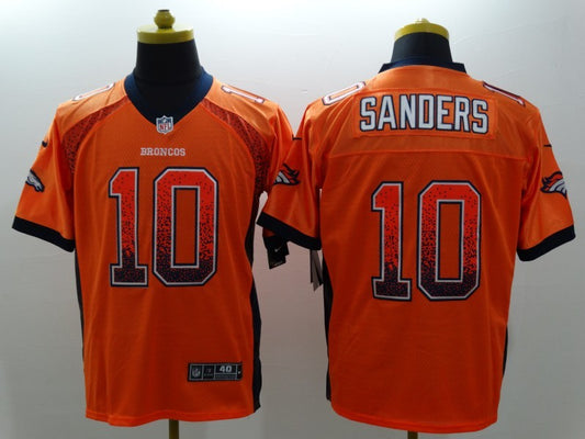 Men's Denver Broncos Emmanuel Sanders #10 Orange Game Jersey